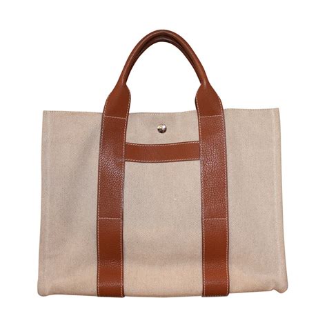 hermes canvas tote price|farfetch Hermes canvas tote.